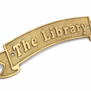 Personalized Solid Brass Name Plaque – 6mm Heavyweight Hand-Cast Custom Sign for Home & Office