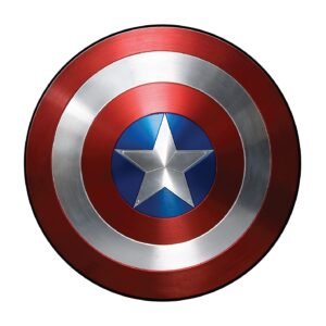 Round Metal Shield – 30" Adjustable Wearable Costume Shield & Wall Decor for Adults