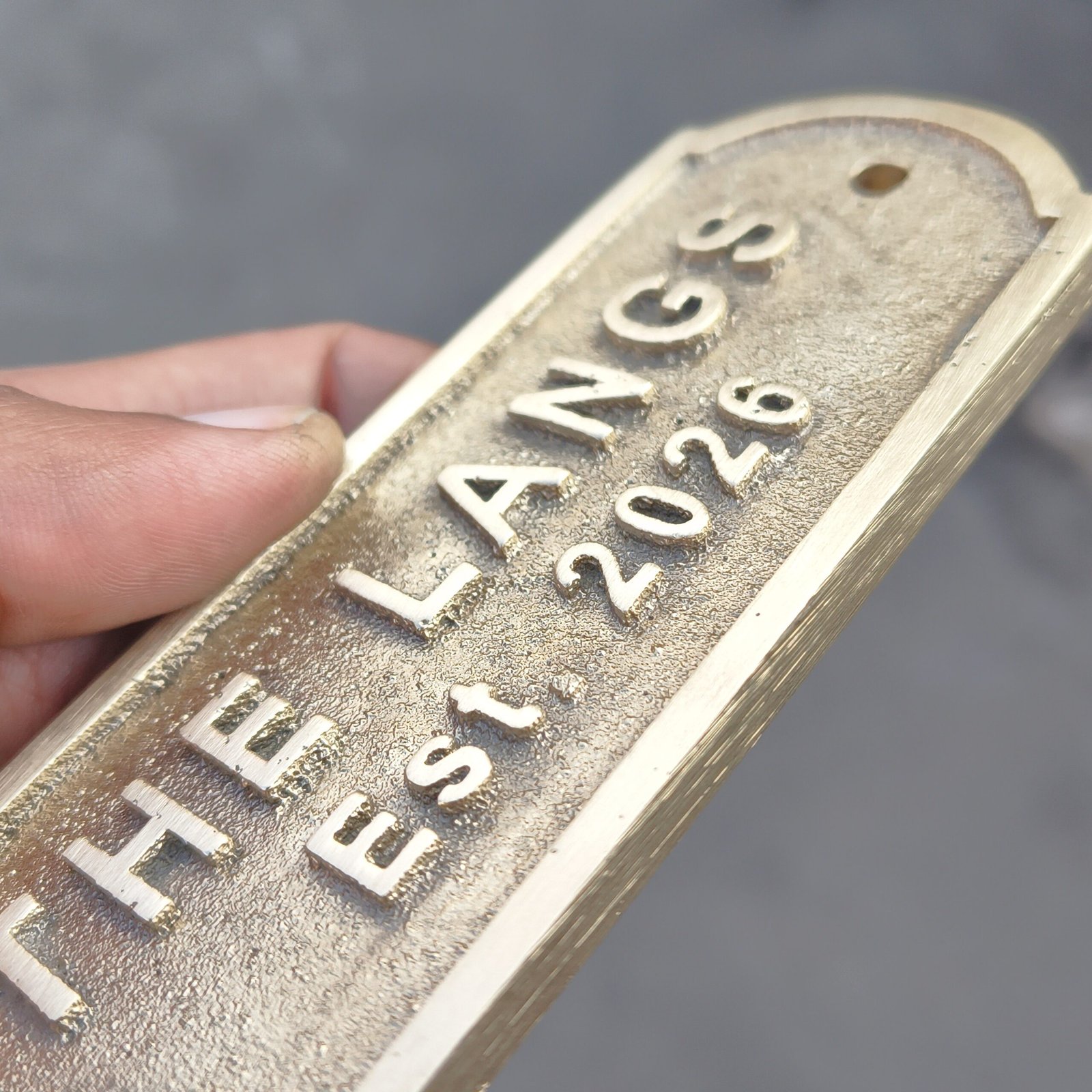 Custom Engraved Brass Name Plaque, Business or Home Door Sign - Image 4